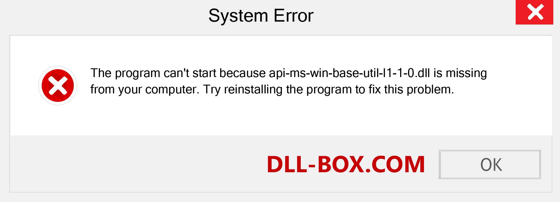 api-ms-win-base-util-l1-1-0.dll file is missing?. Download for Windows 7, 8, 10 - Fix  api-ms-win-base-util-l1-1-0 dll Missing Error on Windows, photos, images