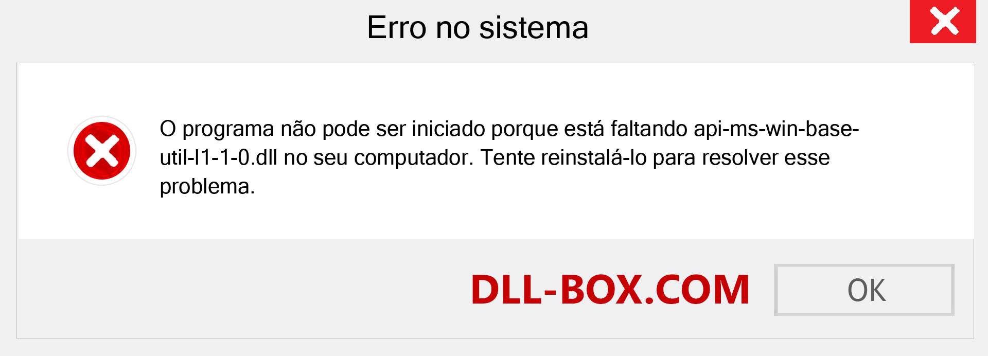 Arquivo api-ms-win-base-util-l1-1-0.dll ausente ?. Download para Windows 7, 8, 10 - Correção de erro ausente api-ms-win-base-util-l1-1-0 dll no Windows, fotos, imagens